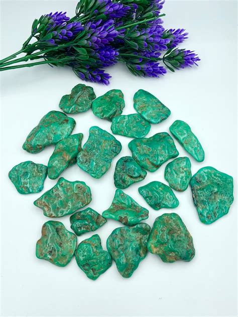 50 G Natural Greenish Turquoise Nugget Tumbled Stone Natural Etsy