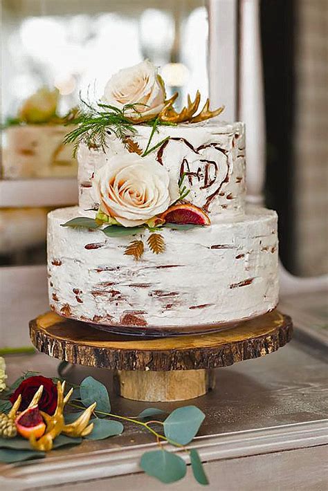 They create and design the perfect cake as per your choice. 30 Small Rustic Wedding Cakes On A Budget | Country ...