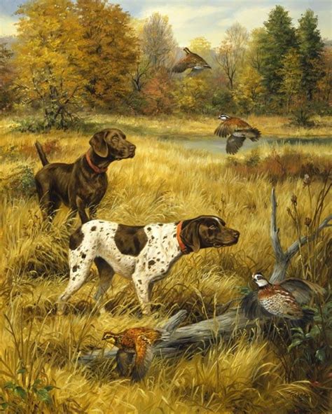 Hunting Art Hunting Drawings Dog Paintings
