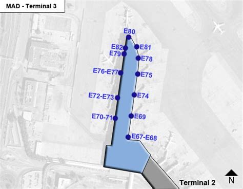 Madrid Barajas Airport Mad Terminal 3 Map
