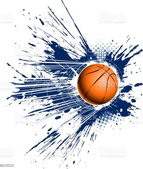 Grunge Speed Basketball Stock Illustration Download Image Now Istock