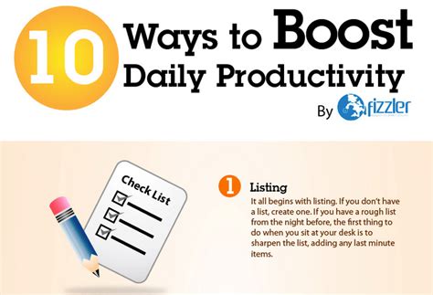 10 Ways To Boost Productivity Lifehack