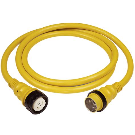 Marinco 50amp 125250v Shore Power Cable 25 Yellow Electrical