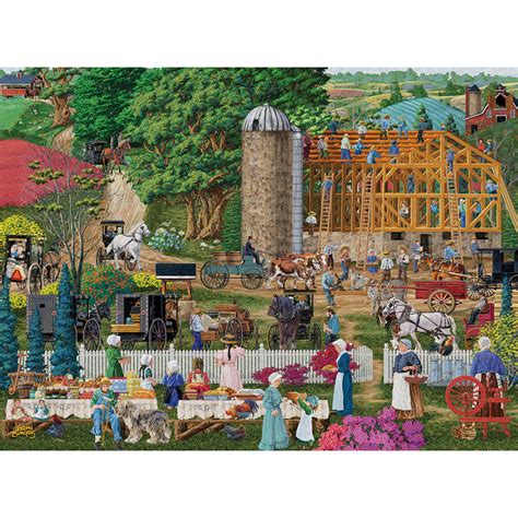 Friendly Neighbors 1000 Piece Jigsaw Puzzle Bits And Pieces
