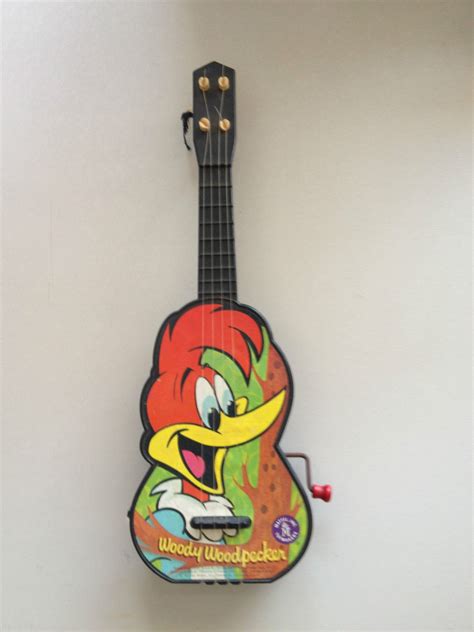 Woody Woodpecker Mattel Toy Guitar Vintage 1963 Retro Toys Old Toys