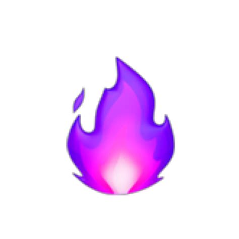 Download High Quality Fire Emoji Transparent Purple Transparent Png