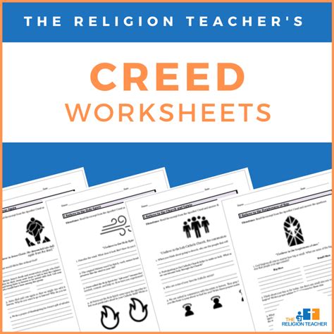 The Religion Teachers Creed Worksheet The Religion Teacher