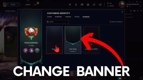 How To Change Profile Banner In League Of Legends Account Banners Lol