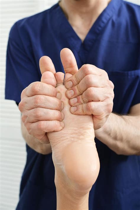 Male Hands Doing Foot Massage Stock Image Image Of Massage Luxury 68424221