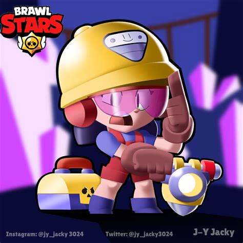 Cómo usar a jacky brawl stars. Jacky Yang - New brawler Jacky Brawl stars fanart