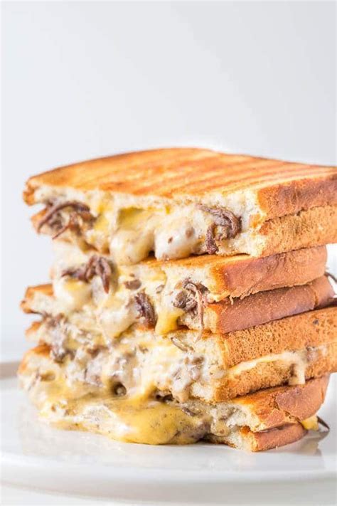 Extra Cheesy Philly Cheese Steak Grilled Cheese An Easy Yet