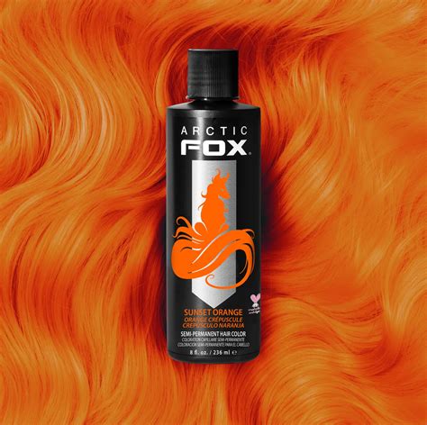 Arctic Fox Semi Perm Hair Color Sunset Orange 8oz Ultra Panama