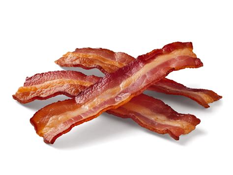 Bacon Slices Isolated On Transparent Background Png PNG