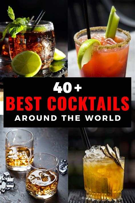 Best Cocktails Around The World How To Make Them Cocktail Recipes Fun Cocktails Cocktail