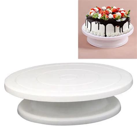 Top 1 Pcs 28cm Kitchen Cake Decorating Icing Rotating Turntable Cake