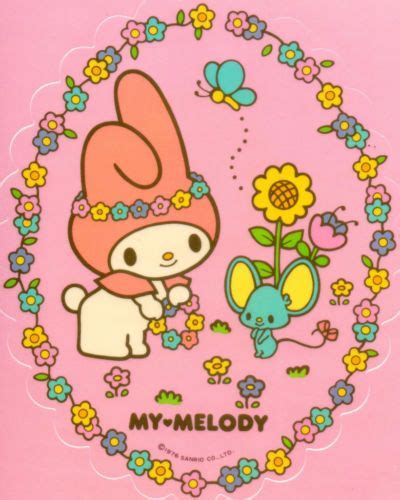 My Melody Retro Poster My Melody Wallpaper Anime Wall Art