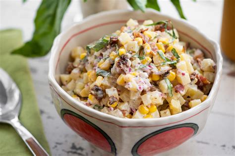 Creamy Corn And Potato Salad With Buttermilk Dressing The Mom