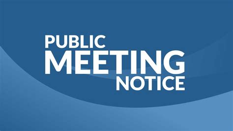August 15th Public Meeting Notice Blog