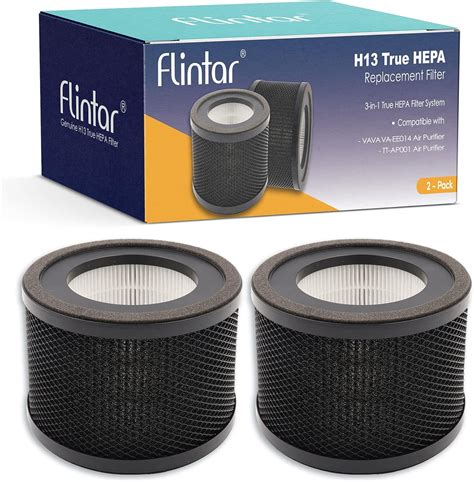 Flintar H13 True Hepa Replacement Filter Compatible With Taotronics Tt