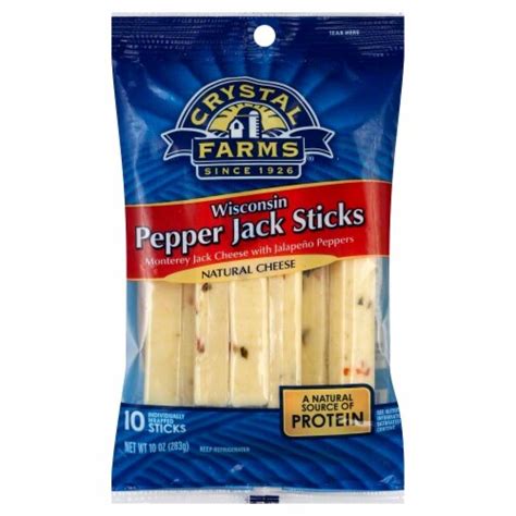 Crystal Farms Pepper Jack String Cheese 10 Ct 1 Oz Food 4 Less