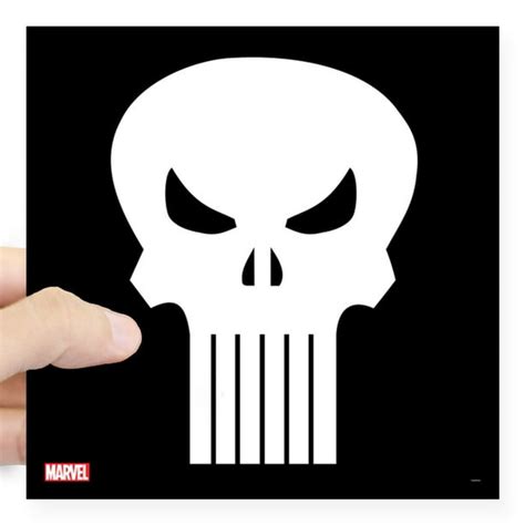 Cafepress Punisher Skull Square Sticker 3 X 3 Square Sticker 3 X