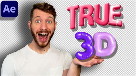 Amazing Real 3d Text In After Effects Youtube