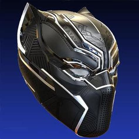 Black Panther Cosplay Stl File Black Panther Full Mask With Etsy
