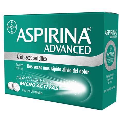 Aspirina Advanced 500mg C20 Tabletas Fcarmen