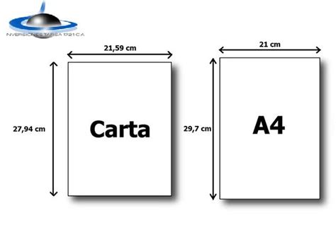 Medidas Papel Doble Carta