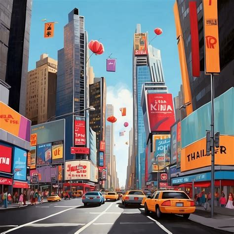 New York Times Square Art Print Free Stock Photo - Public Domain Pictures