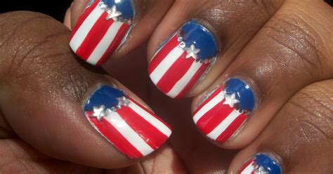 Cdesigns92 Nail Tutorial American Flag Nails