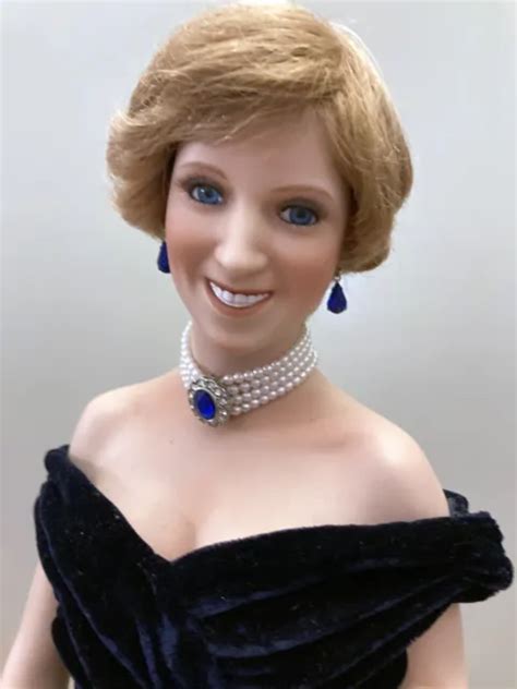 DIANA PRINCESS OF Wales Porcelain Doll Ashton Drake Galleries Includes Stand PicClick