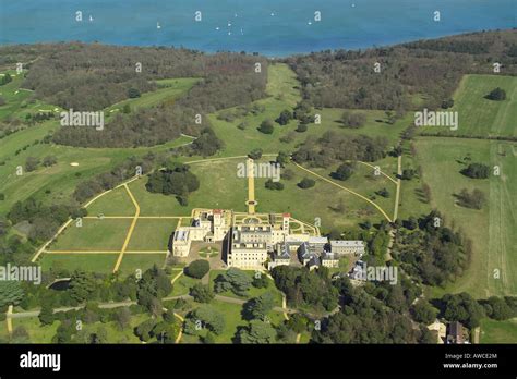 Aerial View Of Osborne House On The Isle Of Wight Which Is The Former