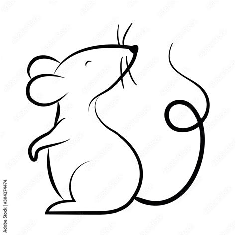 Stáhněte Si Vektorovou Grafiku „isolated Mouse Cartoon Vector Design“ A