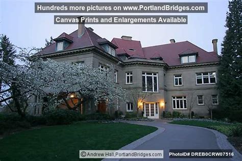 Pittock Mansion Dusk Portland Oregon Photo Dreb0crw07516