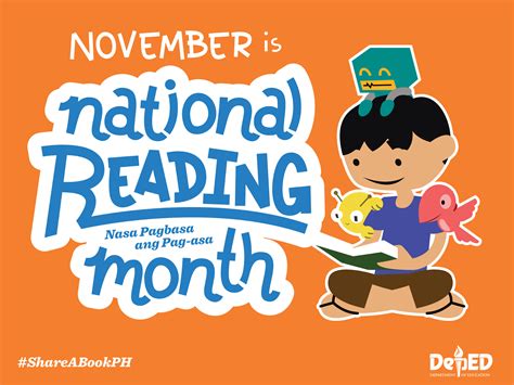 November 2015 is National Reading Month according to the Department of ...