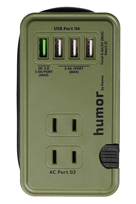 This usb charging station from ravpower. Amazon | humor 充電器 acアダプター USB 4ポート 電源タップ オリーブグリーン | AC式 ...