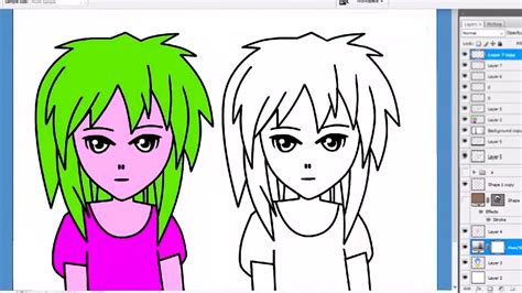How To Draw Anime Girl Face Basic Cartoon Girl Drawing