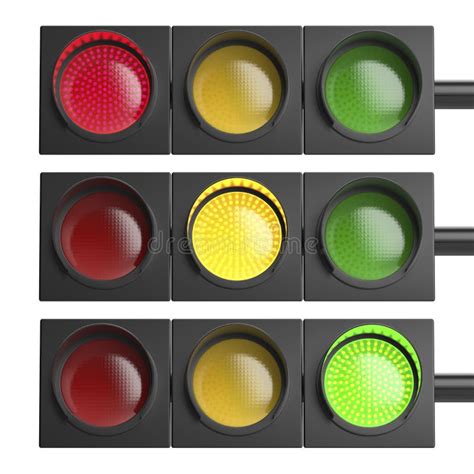 Horizontal Traffic Lights Stock Image Illustration Of Sign 242020219