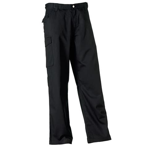 J001m Polycotton Twill Workwear Trousers Black