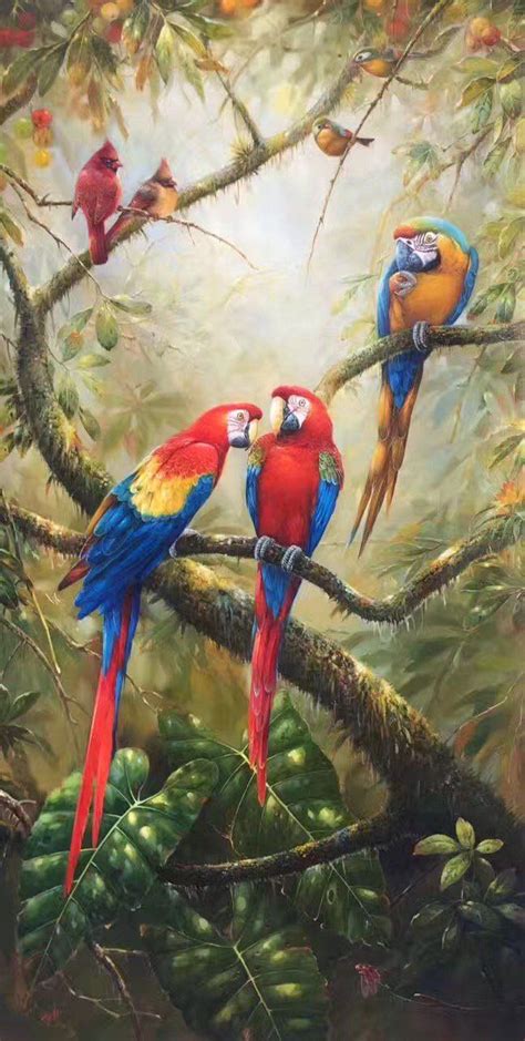 Pin By Patelyasd On 123 Bird Paintings On Canvas Parrots Art Parrot
