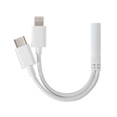 Lightning And Usb Type C To 35mm Headphone Jack Adapter Cable