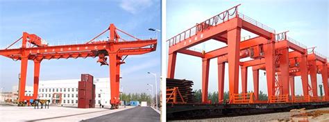 Plc Automatic Control Industrial Gantry Crane Rail Mounted Container