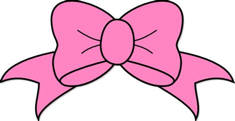 Pink Hair Bow Clip Art At Vector Clip Art Online Royalty