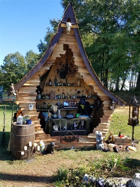 My Witch House Made From Corn Crates And Plywood Halloween Outside