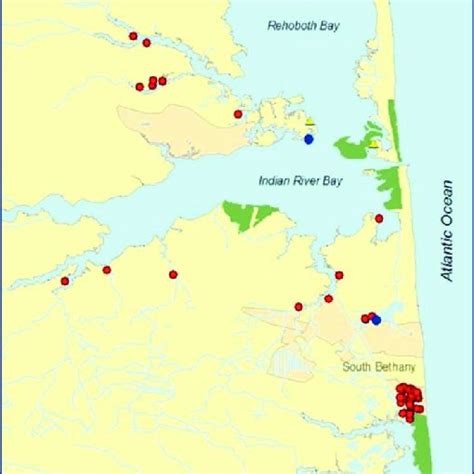 Delaware Inland Bays With Oyster Gardening Sites Download Scientific