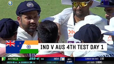 India Vs Australia 4th Test Day 1 Highlights Full Match Highlightsind