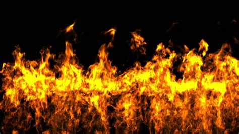 Looped Detailed Fire Background Alpha Full Stock Footage Video 100