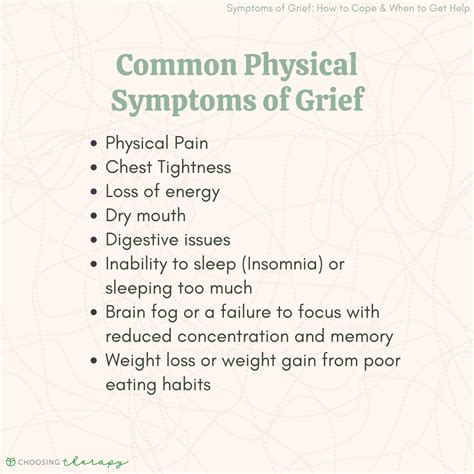 Signs And Symptoms Of Grief What To Expect