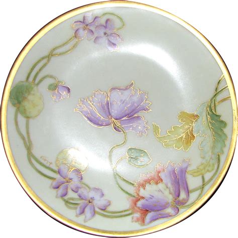 Signed Vintage Hand Painted Limoges Porcelain Plate From Vanbibber On